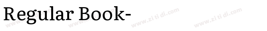 Regular Book字体转换 Regular Book字体转换